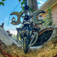 Raven Statement piece w/ Diamond Herkimers, Smoked Opals, Black Spinel & Blue Labradorite