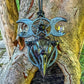 Raven Statement piece w/ Diamond Herkimers, Smoked Opals, Black Spinel & Blue Labradorite
