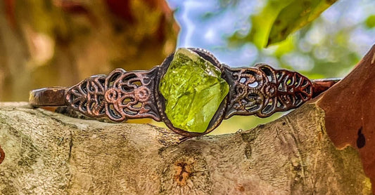 Custom Peridot Cuff Bracelet