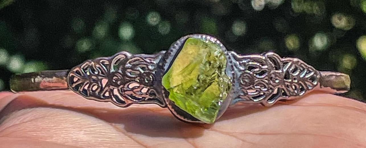 Custom Peridot Cuff Bracelet