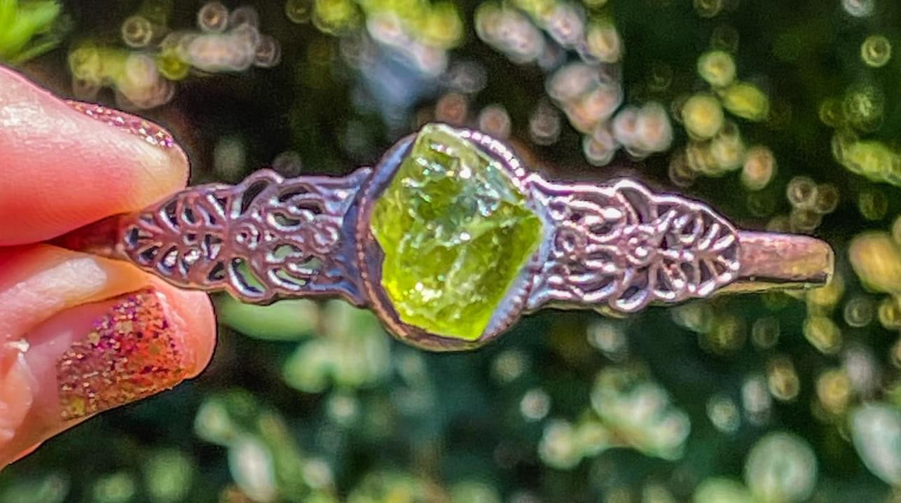 Custom Peridot Cuff Bracelet