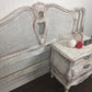 SOLD~ NOT AVAILABLE ~      Old World French Provincial Headboard & Nightstand