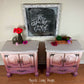 SOLD ~Rustic Boho Nightstands ~Ombré Majestic Living