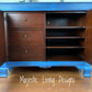 SOLD! ~Cabinet / Media Console/ Entryway ~ Blue Asian -Distressed  MAJESTIC LIVING