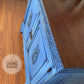 SOLD! ~Cabinet / Media Console/ Entryway ~ Blue Asian -Distressed  MAJESTIC LIVING