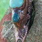 Dreadbead • Locbead • Hair Jewelry • Chrysoprase Jewelry • Dread decoration • Loc decoration • Hair wrap • Gemstone Dreadbead  Electroformed