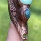 Dreadbead • Locbead • Hair Jewelry • Chrysoprase Jewelry • Dread decoration • Loc decoration • Hair wrap • Gemstone Dreadbead  Electroformed