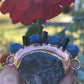 Indigo Gabbro Pendant • Dumortierite Jewelry •  Black Tourmaline Jewelry • Hippie Jewelry • Electroformed • Gifts for her • Stocking Stuffer