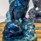 Raven on Skulls Carvings