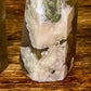 Black Flower Agate Points