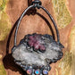 Moroccan Druzy Chalcedony w/ Unicorn Stone & Rainbow Moonstone