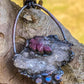 Moroccan Druzy Chalcedony w/ Unicorn Stone & Rainbow Moonstone
