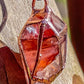Electroformed Fire Quartz Pendant